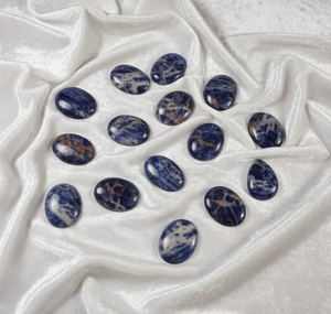 Cabujón de Sodalita Azul Natural, Corte Marquesa, Gema Suelta de Alta Calidad, Piedra Hecha a Mano para Joyería y Material de Artesanía - Product Image 2