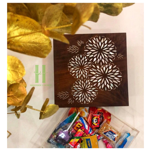 ที่ตั้งเค้กแม่มุกสำหรับกล่องไม้ถูพื้นทำช็อคโกแลตทำด้วยมือทำด้วยมือทำจากอะคริลิคในโรงงานเวียดนาม - Product Image 6