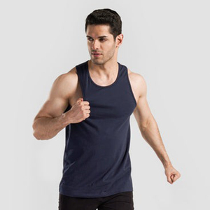 Débardeur en coton à séchage rapide pour hommes OEM gilet de sport décontracté de style de rue avec des maillots de corps surdimensionnés sans manches vente en gros - Product Image 3