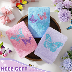 Toalla de baño de algodón 100% de alta calidad, nuevo diseño bordado, conjunto de regalo textil para el hogar, toalla de punto de secado rápido a la venta - Product Image 5
