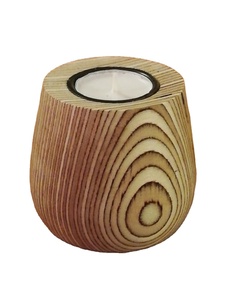 Madera de Acacia hogar rústico artesanías hechas a mano decoración del hogar candelabro vela de madera soporte de taza vela tarros vela perfumada - Product Image 6