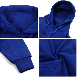 Sudaderas con capucha con logotipo personalizable para hombre, transpirables y cómodas, sudadera de entrenamiento para gimnasio y fitness, ropa teñida lisa - Product Image 3