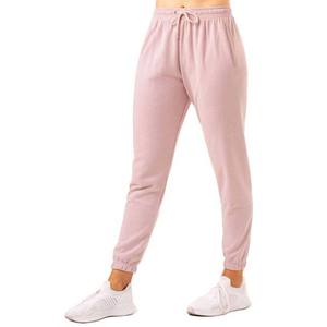 Pantalons de sport de fitness pour femme, coupe droite, respirants, écologiques, pour l'hiver, taille élastique avec cordon de serrage, polyester/coton - Product Image 1