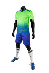 เสื้อฟุตบอลเยาวชนแฟชั่นชุดฟุตบอลปรับแต่งสีขาวดำชุดฟุตบอลเจอร์ซีย์ฟุตบอล - Product Image 2