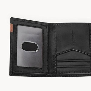 Vente en gros de nouveaux portefeuilles en cuir de style business pour hommes les plus vendus portefeuille en cuir léger avec logo fabriqué en usine - Product Image 6