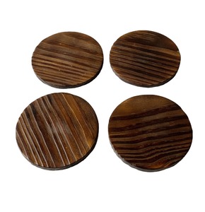 Posavasos de madera de pino Natural más populares, vajilla de estilo Vintage, posavasos para beber taza de té, posavasos de café con logotipo de empresa para bebidas - Product Image 1