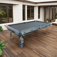 Offre spéciale, table de billard d'extérieur en marbre de 7 pieds, table de billard en verre, table de billard en verre d'ardoise pour portail, bar d'extérieur