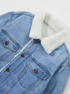 Best Quality Men's Casual Denim Jackets Fleece Lining Stonewashed Blue Button Closure Made High Breathable Windproof Winter Wear - Product Image 4