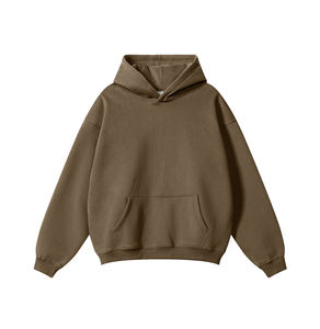 Sudadera con Capucha Unisex de 450g, 100% Algodón, Estilo Holgado para Hombre, Ropa Urbana Vintage Lavada, Logotipo Personalizado, Dobladillo sin Rematar, Aspecto Desgastado, Color Sólido - Product Image 3