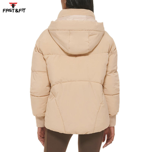Veste coupe-vent en duvet d'hiver, veste à fermeture éclair complète, veste à fermeture éclair, coupe-vent avec logo personnalisé, le plus populaire - Product Image 2