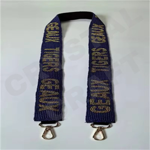 Sangles de sac personnalisées en perles de rocaille en or blanc 'Hook Em Horns' Accessoire à la mode Sangle de sac à main perlée - Product Image 5