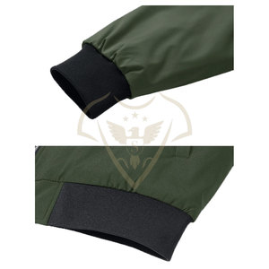 Chaqueta de béisbol transpirable personalizada para hombre al por mayor, bombardero con capucha de lona elegante, precio bajo de fábrica para nuevas condiciones para el invierno - Product Image 5