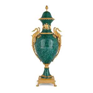 Vase en malachite Installation auto-adhésive Conception en pierre imperméable Grand écologique - Product Image 1