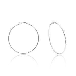 Plain <b>Earring</b> <b>Fine</b> Jewelry Solid 925 Sterling Silver Couple <b>Hoop</b> <b>Earrings</b> for Women Gift Jewelry - Product Image 2
