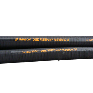 Dn100/<span class=keywords><strong>DN125</strong></span> * 3000 мм бетононасос резиновый шланг Конец гибкий насос всасывающий шланг Фланцевое соединение Заводская поставка - Product Image 4
