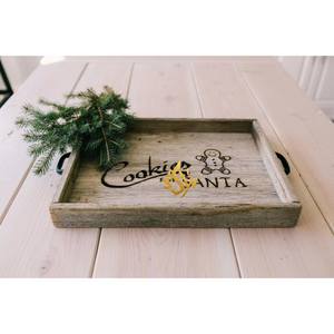 Bandeja de madera rectangular de alta calidad de diseño moderno, bandeja de madera maciza al por mayor, artículos ecológicos para el hogar y la cocina - Product Image 3