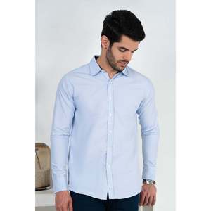 Chemise habillée de créateur pour homme Unze London, 100 % coton popeline, manches longues, motif à carreaux, infroissable, teinte unie, taille 6XL - Product Image 2