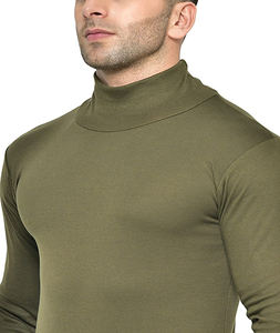 Suéter de invierno de cuello largo cómodo de alta calidad de talla grande para hombre Logo personalizable Camisetas de Jersey transpirables de moda - Product Image 6
