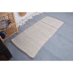 Alfombra de lana Beige clásica moderna 2,5 'X 5,9 'Patchwork tejido de látex para pasillo rectángulo sala de estar dormitorio hogar tamaño 2,5' X 5,9' - Product Image 2