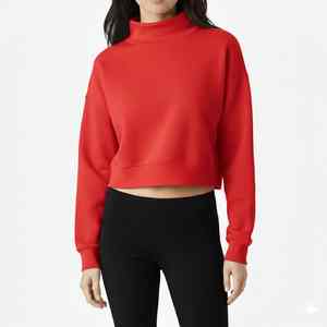 Sweat-shirt à col montant en tricot pour femmes Delta Lambda Phi Sorority, manches longues, respirant, séchage rapide, devant - Product Image 4