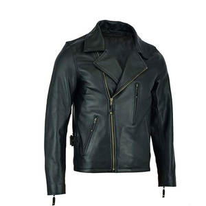 แจ็กเก็ตหนังแกะสำหรับผู้ชายแจ็คเก็ตหนังแฟชั่นแบบมีซิปสำหรับลำลอง - Product Image 2