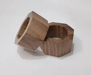 Anillo de Servilleta de Madera de la Mejor Calidad para Decoración de Hogar, Hotel, Restaurante y Fiestas, Acabado Combinado, Estilo Americano - Product Image 6