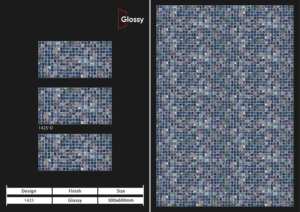 Carreaux muraux en céramique 300x600mm pour salle de bain et cuisine, finition brillante ou mate, surface sculptée effet sucre, design mural intérieur luxueux. - Product Image 2