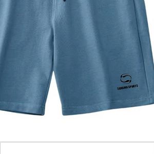 Pantalones cortos de gimnasio de algodón 100% de peso pesado al por mayor - Product Image 6