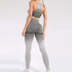 ชุดโยคะสำหรับผู้หญิงชุดโยคะแบบออกแบบโลโก้ได้ตามต้องการดีไซน์ใหม่น้ำหนักเบาชุดโยคะสำหรับผู้หญิงแบบระบายอากาศได้ - Product Image 3