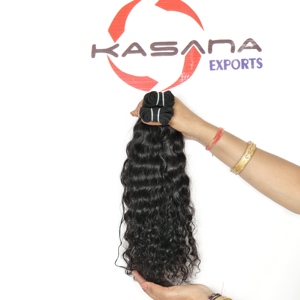 Extensiones de Cabello Humano Natural Virgen Vietnamita 100% sin Procesar, Ondulado Profundo, Color Negro, Cutícula Alineada, Estilo Indio para Mujer - Product Image 5