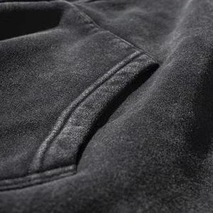 High Street Winter Zip Up hoodies Vintage Old Wash Solid Hooded Zipper Sweater Sweat à capuche surdimensionné pour hommes - Product Image 3