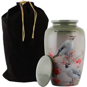 Customized Enamel Print Metal Cremation Urn For Ashes Storage Male Female Pet Wholesale Funeral Supplies Adult Burial Urns <b>Jars</b> - Product Image 6