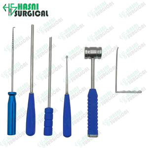 Juego de Instrumentos Ortopédicos Manuales para Cirugía de Columna Vertebral Endoscópica Biportal Unilateral UBE, Material de Acero Inoxidable - Product Image 3