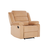 Fauteuil inclinable à bascule moderne et confortable, rembourré en mousse, avec structure métallique et revêtement en polyester, idéal pour salon, appartement, chambre ou bureau à domicile