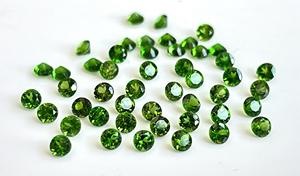 โครเมี่ยมไดออพไซด์แบบไดออพไซด์กลม3มม. แบบเหลี่ยมเพชรพลอย - Product Image 4