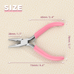 Alicates de Punta larga de 5 pulgadas de acero inoxidable duradero, cortador de alambre, fabricación de joyas, herramienta de reparación de abalorios artesanales DIY, venta al por mayor INTENSA - Product Image 6