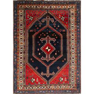 พรมขนสัตว์ถักมือสีน้ำเงิน Nuray รุ่น Paem-1055 ขนาด 9x12 ฟุต ลายเหรียญสี่เหลี่ยมผืนผ้า สำหรับตกแต่งบ้านและห้องนั่งเล่น - Product Image 1