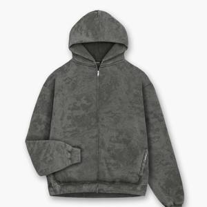 100% coton polaire 400 GSM personnaliser poids lourd pull à capuche hommes surdimensionné goutte épaule à capuche polaire sans ficelle hommes à capuche - Product Image 1