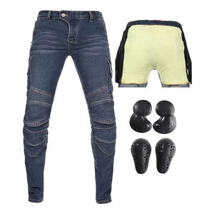 Jeans décontractés de haute qualité pour hommes, nouveau design tendance délavé pour streetwear, pantalon en denim pour moto - Product Image 1