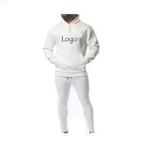 Custom Hoodies 100% Cotton Men Sweatshirt High Quality Wholesale Heavy Weight Basics Cotton <b>Blended</b> Custom Logo Men's Hoodies - Product Image 5