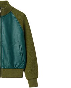 Veste zippée en simili cuir vert sarcelle de qualité supérieure pour homme, col côtelé, vêtement d'extérieur décontracté pour l'hiver, manteau élégant et tendance - Product Image 4