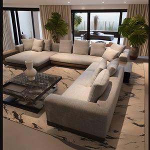 ชุดที่คลุมโซฟาชุดเฟอร์นิเจอร์ห้องนั่งเล่นรูปตัว L หรูหราทันสมัย - Product Image 1