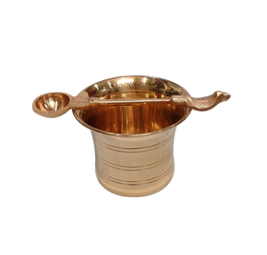 Brûleur d'encens en laiton couleur antique, style arabe islamique, pour Oud et Bakhoor, modèle Panch Puja Patra, dernière collection, vente en gros - Product Image 1