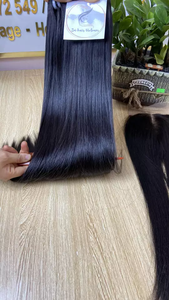 Venta caliente hueso recto Remy trama paquetes de cabello Color Natural vietnamita extensiones de cabello humano Dyable - Product Image 4