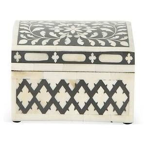 LAMETIERARTZ Caja de Almacenamiento y Oficina con Incrustaciones de Resina de Hueso de Nuevo Color, para Joyería, Material de Terciopelo, Diseño Único, Modelo LMA887 - Product Image 2