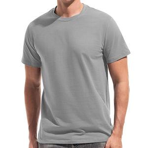 T-shirt à col rond surdimensionné 100% coton pour homme Impression de logo personnalisé Respirant Taille plus grande Vintage Tees d'été - Product Image 1