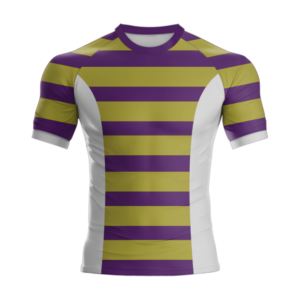 Maillot de Rugby de vente chaude pour hommes à manches courtes col rond jeunesse sublimé bande Rugby Football Jersey - Product Image 4
