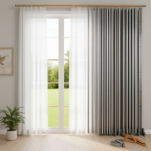 Aluminum Running Track 53/73 EV1 2500mm Length for <b>Curtain</b> Poles - Product Image 3