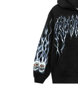 Venta al por mayor personalizado hombres sudaderas con capucha de diamantes de imitación DTG DTF sublimación impresión Streetwear sudadera polar OEM - Product Image 2