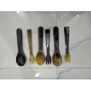Cuchara de cuerno Natural de Búfalo de la mejor calidad, tenedor, cucharas y tenedores de café, hogar y cocina, cuchara de mesa para hogar y Hotel - Product Image 1